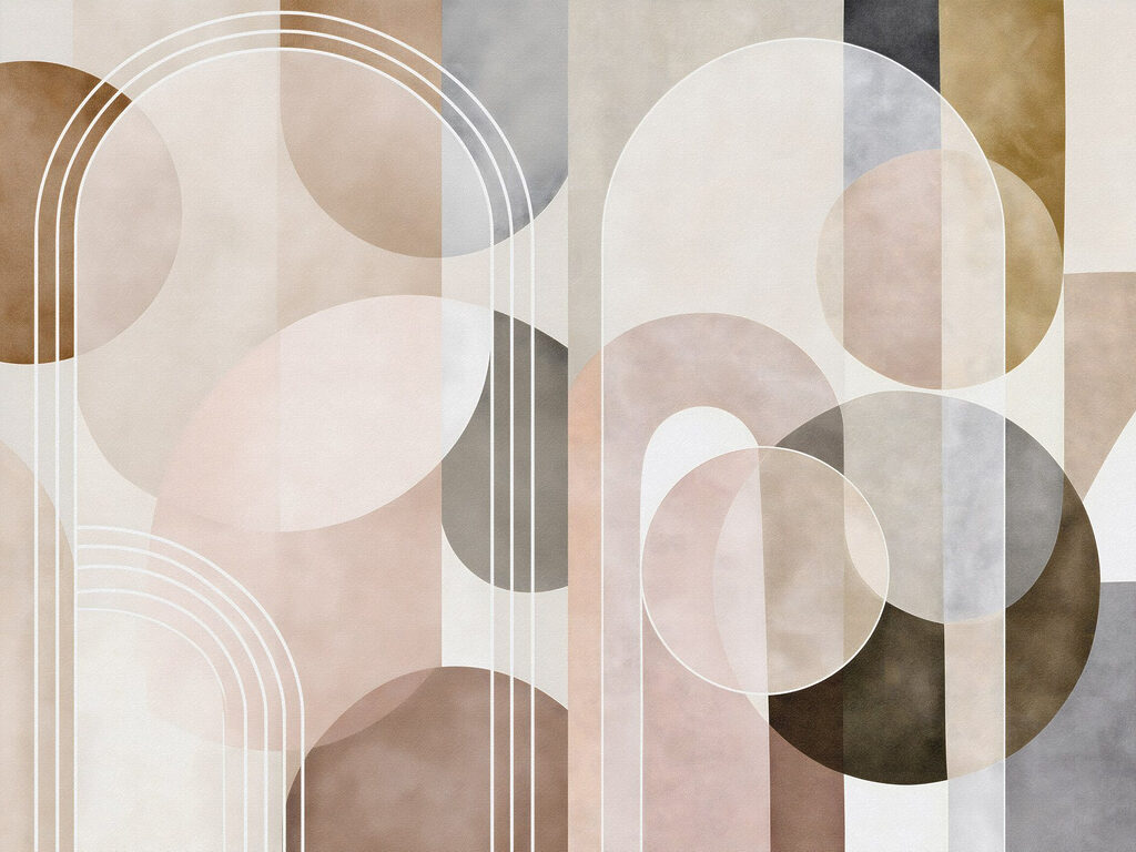 Soft shapes in earthy tones