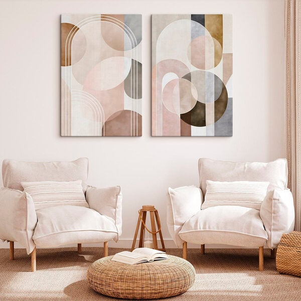 Soft shapes in earthy tones