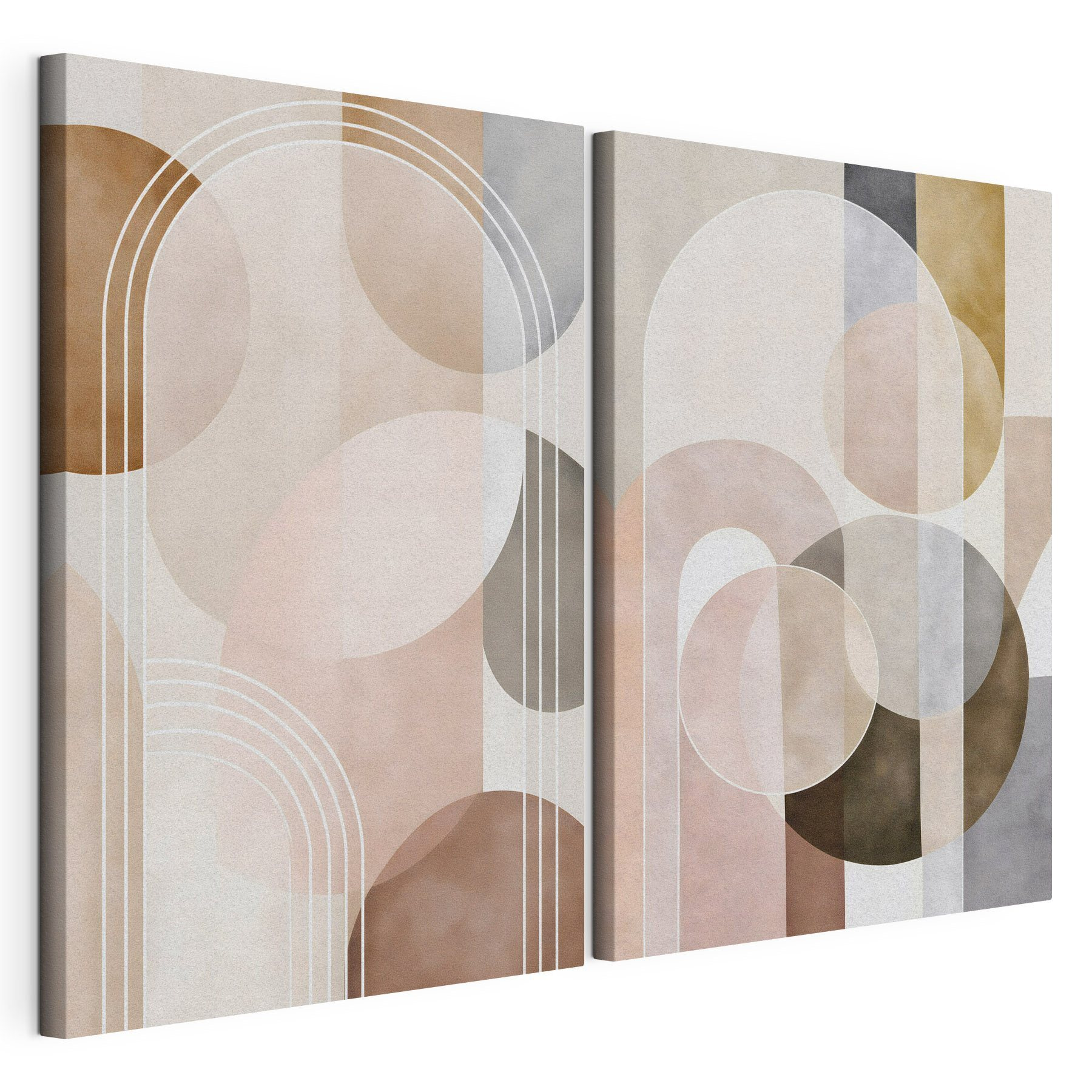 Soft shapes in earthy tones