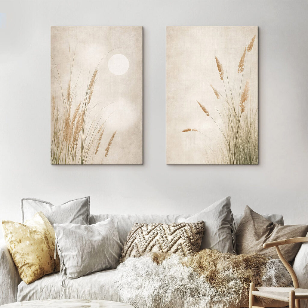 Gentle grasses under a serene sky