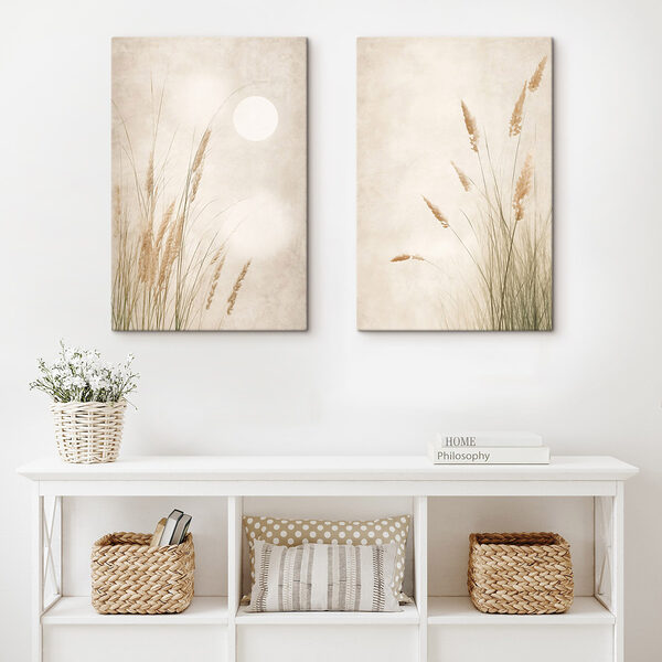 Gentle grasses under a serene sky