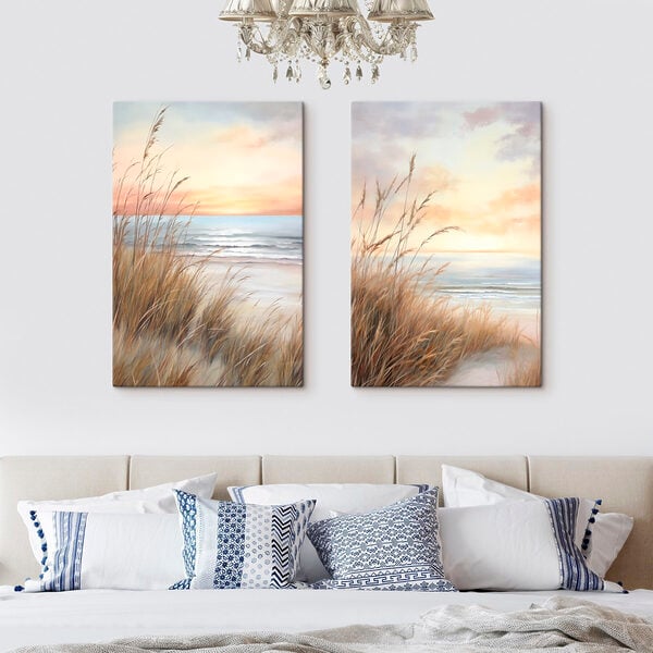 Painting of a beach and a beach