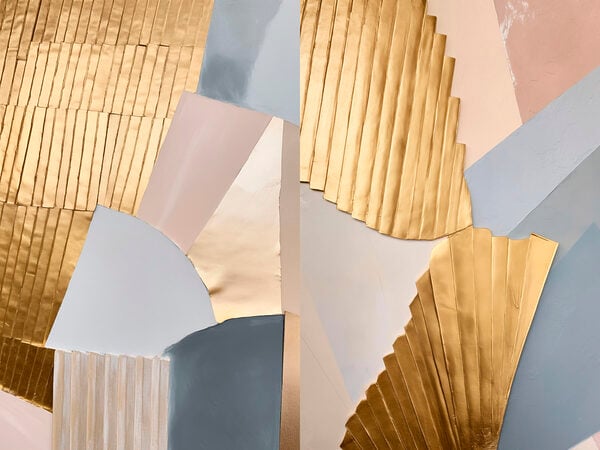 Collage of different colors of paper