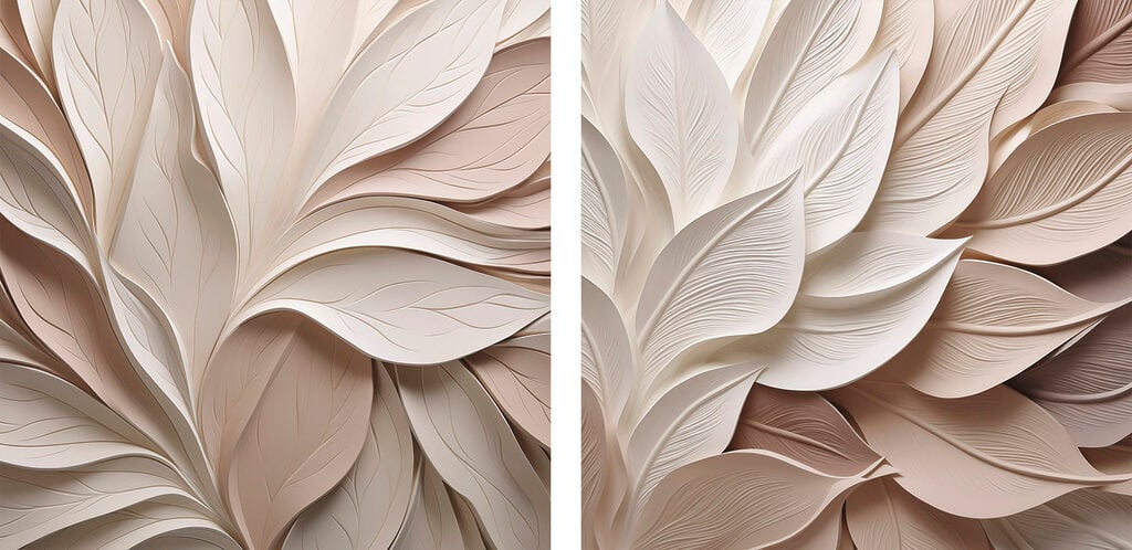 Delicate layers of soft hues