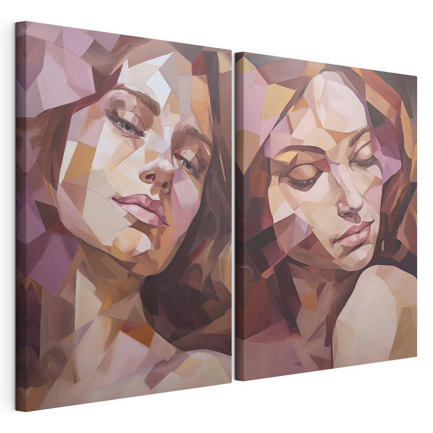 Collage of a woman's face