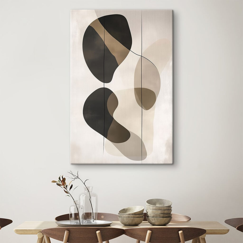 Black and brown art piece