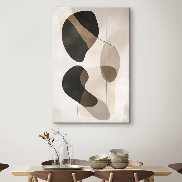 Black and brown art piece
