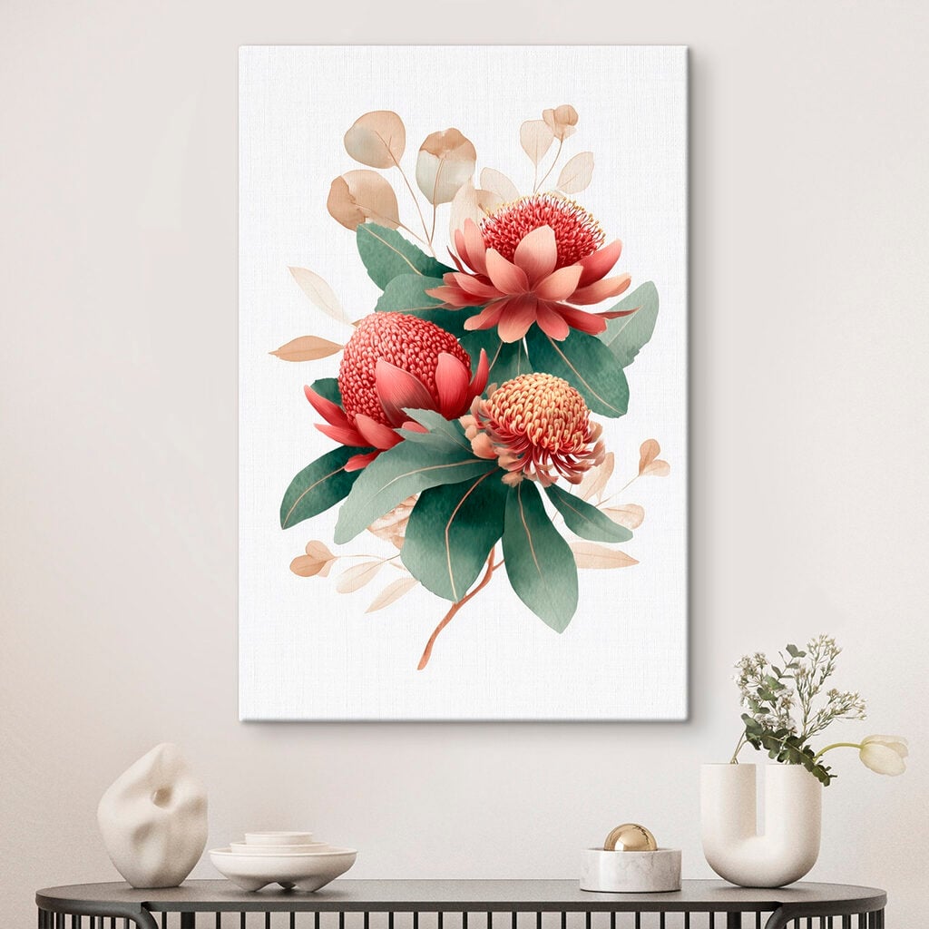 Vibrant blooms against a light background