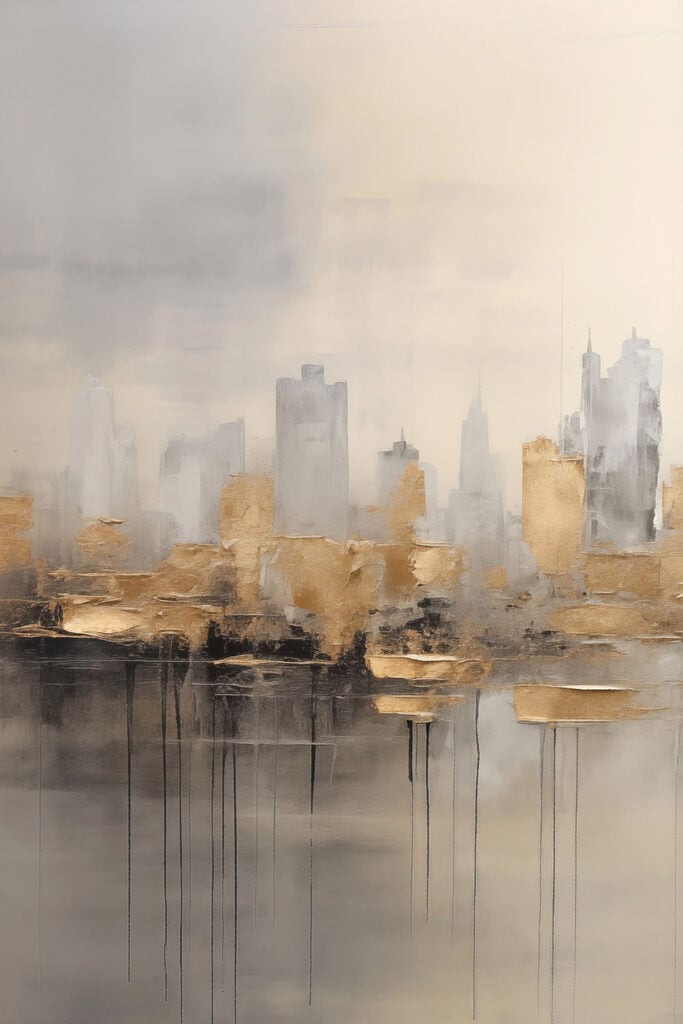 Painting of a city