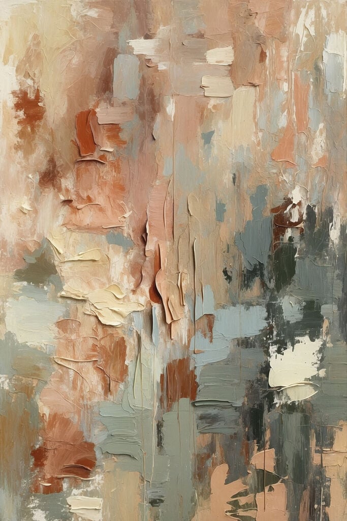 Abstract blend of soft hues
