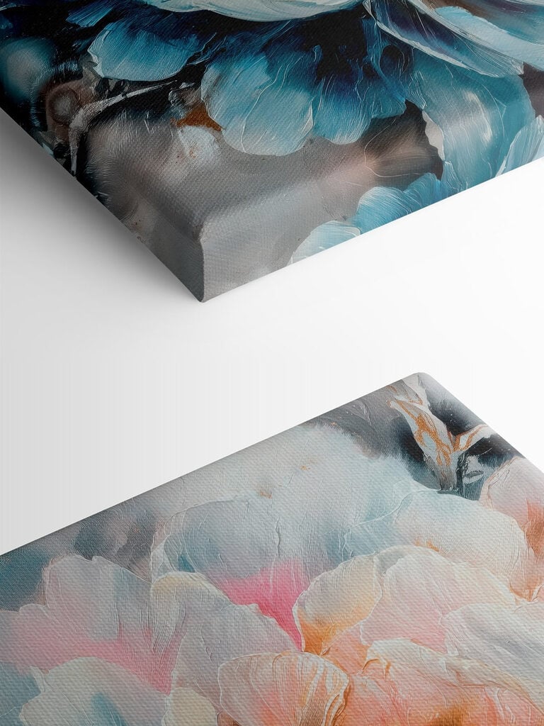 Vibrant blooms in soft pastel tones