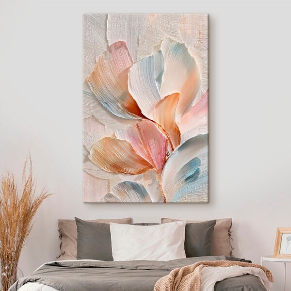 Delicate pastel petals in soft hues