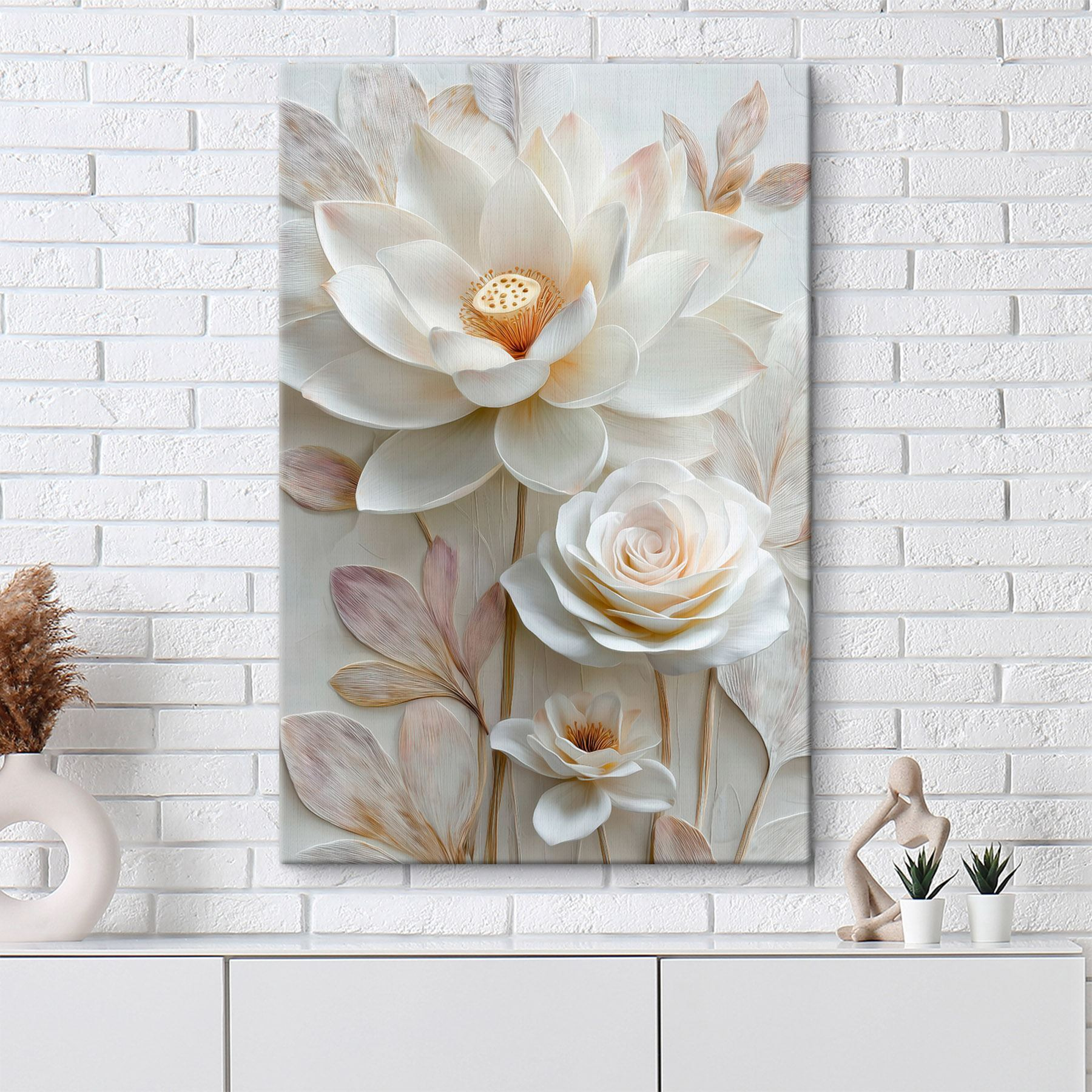 Delicate flowers bring serene beauty