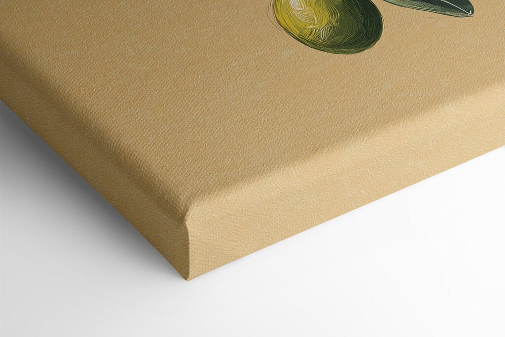 Green fruit on a branch