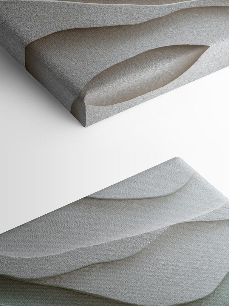 Waves of soft, natural tones