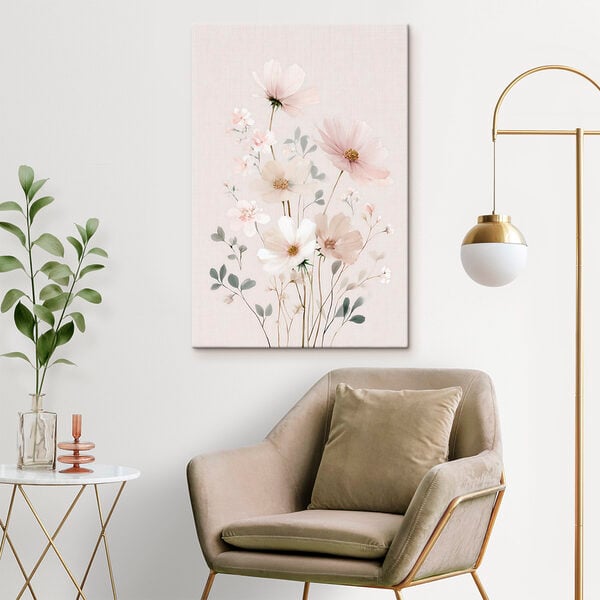 Delicate blooms in soft pastel hues