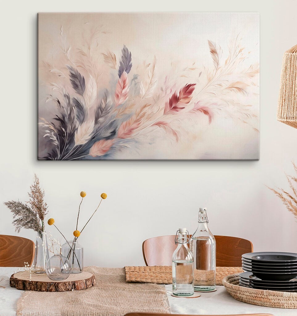 Painting of feathers
