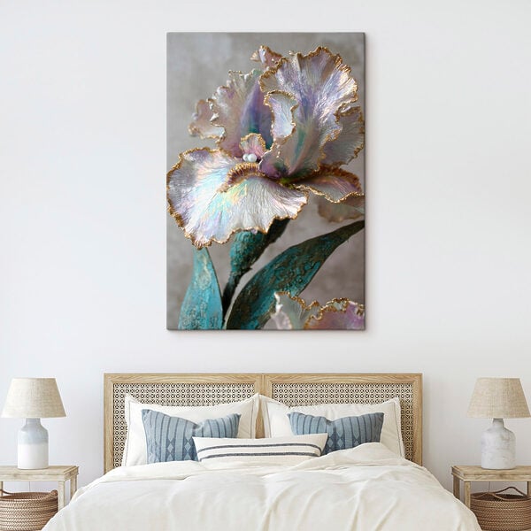 Elegant flower sculpture with soft hues