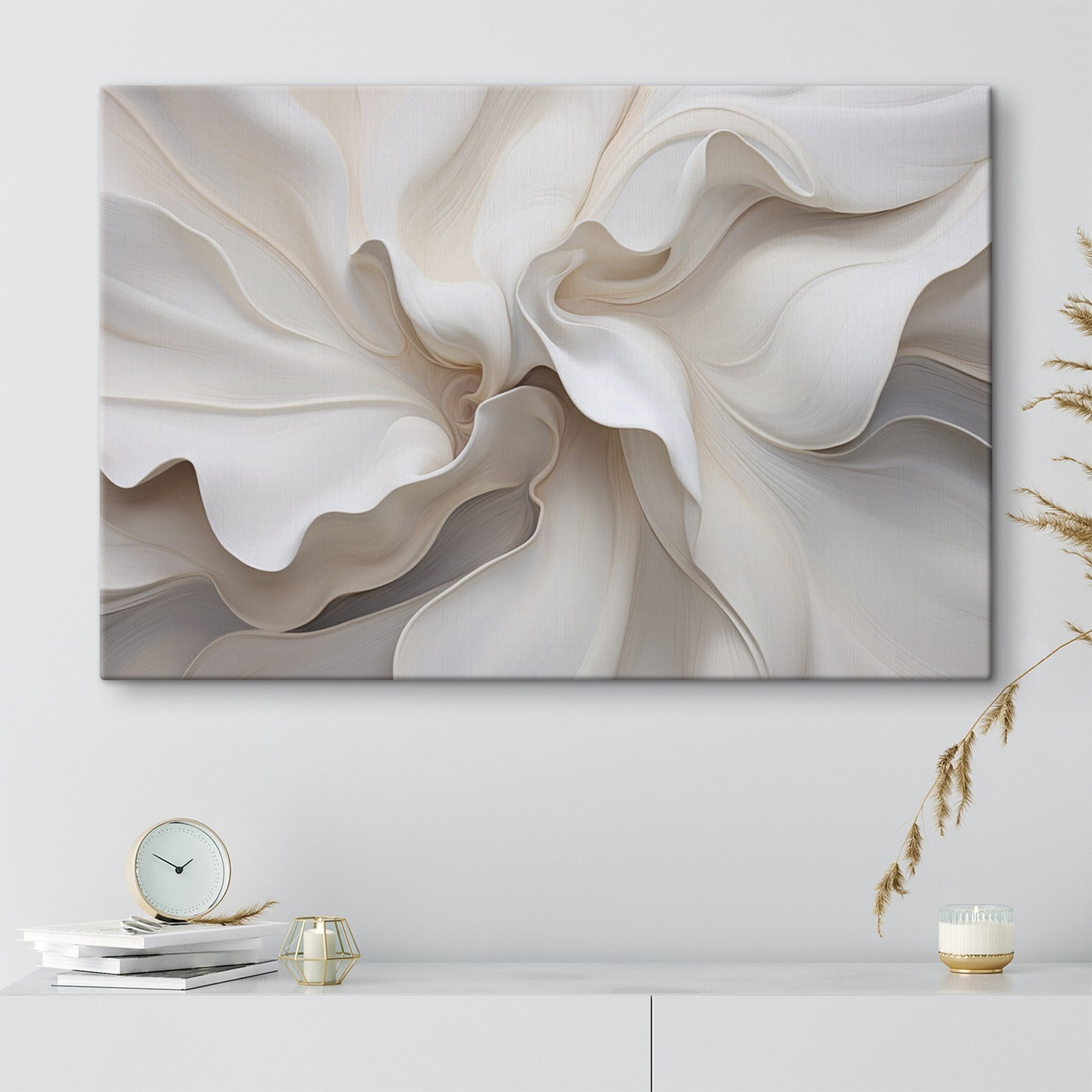 Flowing forms in soft hues