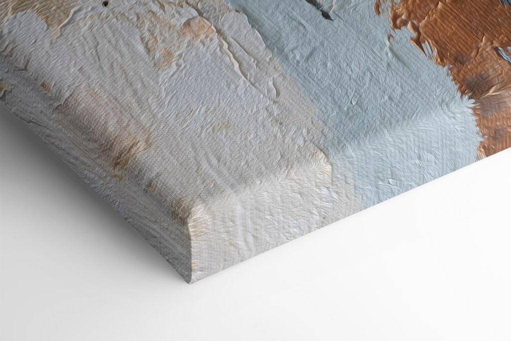 Abstract layers in soft earth tones