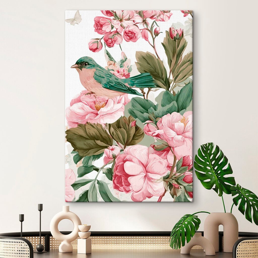 Bird on a flower