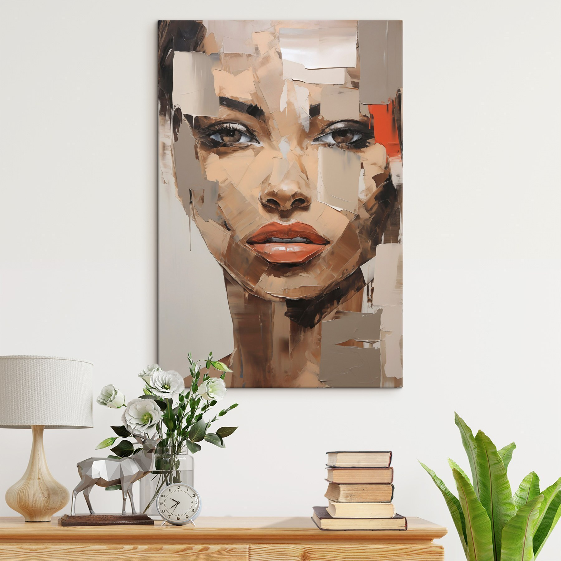 Painting of a woman's face