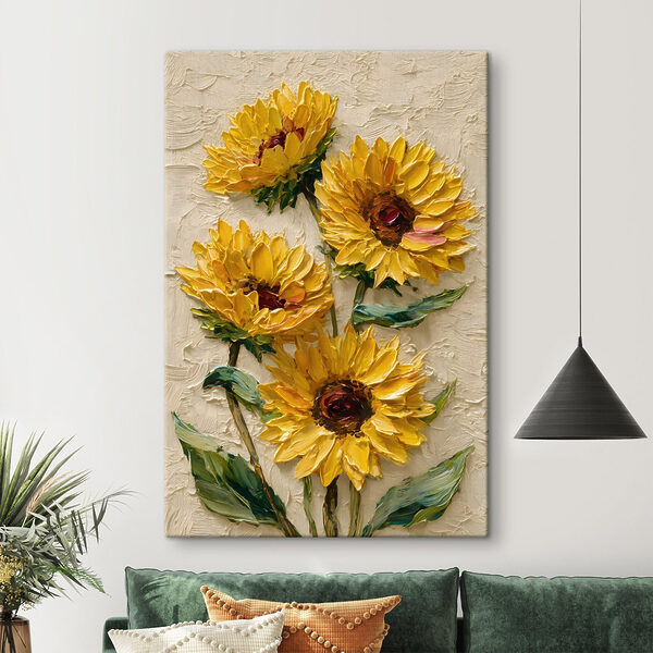 Картина Картина Картина із зображенням жовтих квітів (Артикул: s49232)