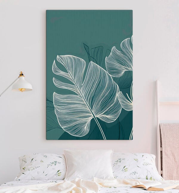 Lush leaves on a soothing backdrop