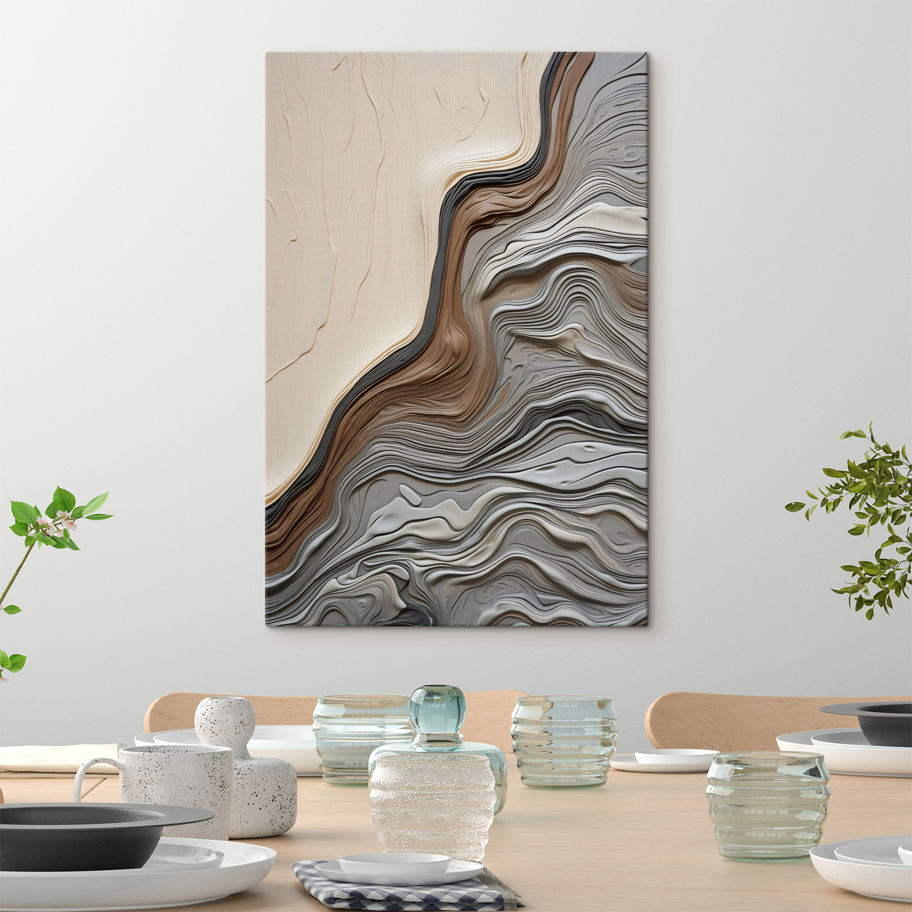 Abstract patterns in soft hues