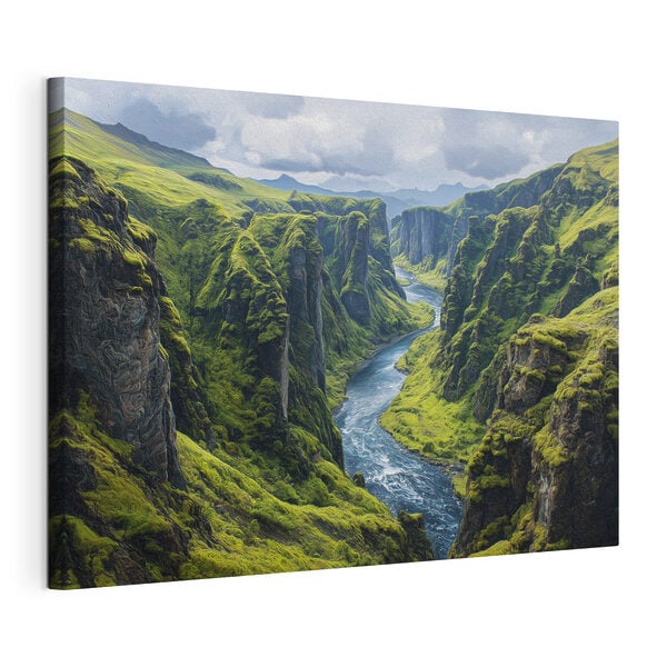 River running through a valley