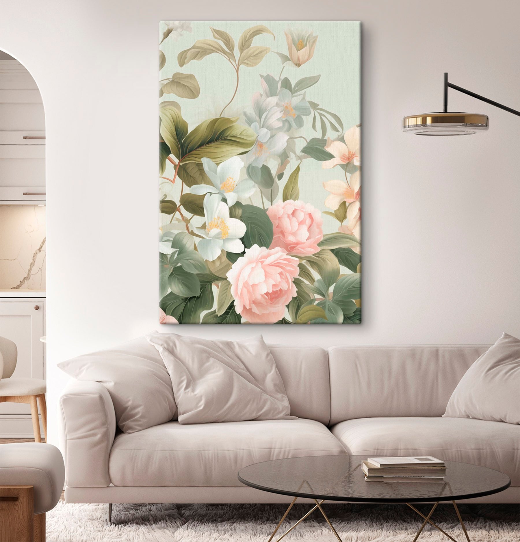 Delicate blooms in soft hues