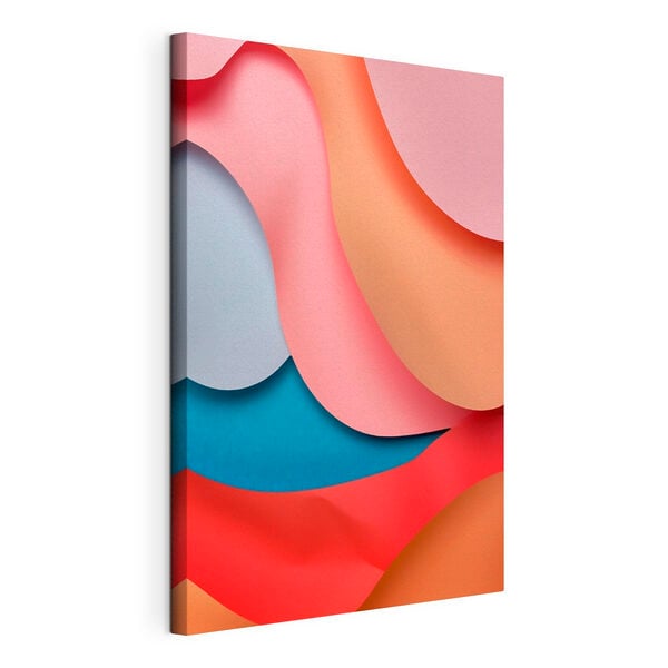 Colorful layers of paper art