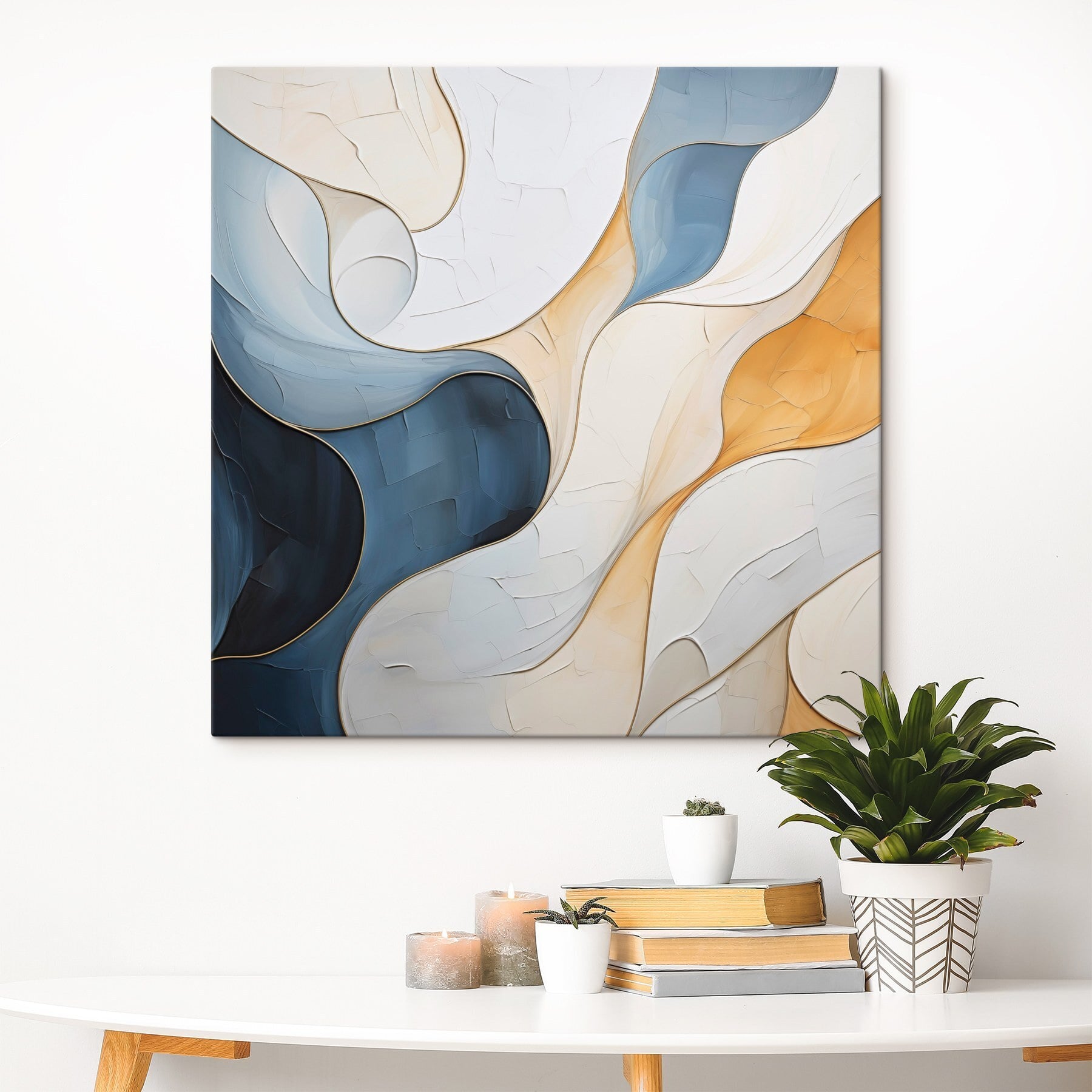 Flowing colors in abstract harmony