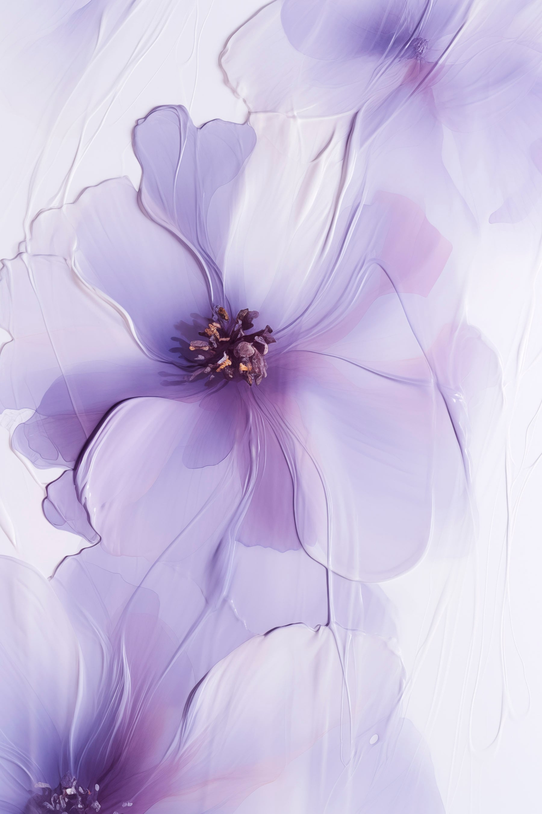 Delicate petals in soft hues