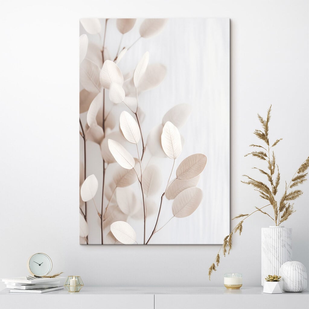 Delicate leaves against a soft background
