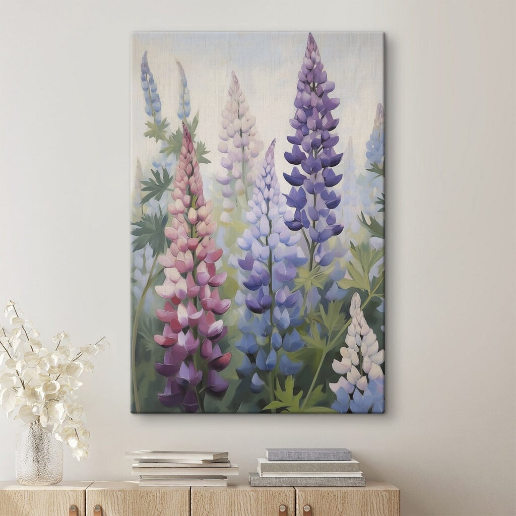 Painting of flowers on a wall