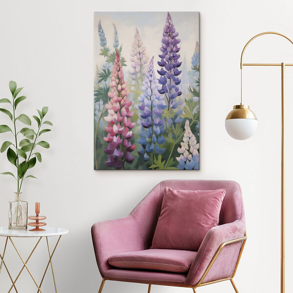 Painting of flowers on a wall
