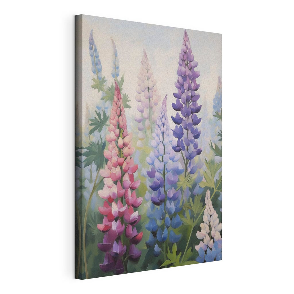 Painting of flowers on a wall