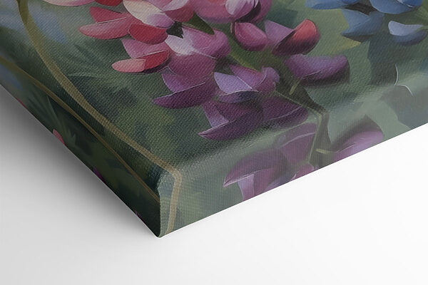 Painting of flowers on a wall