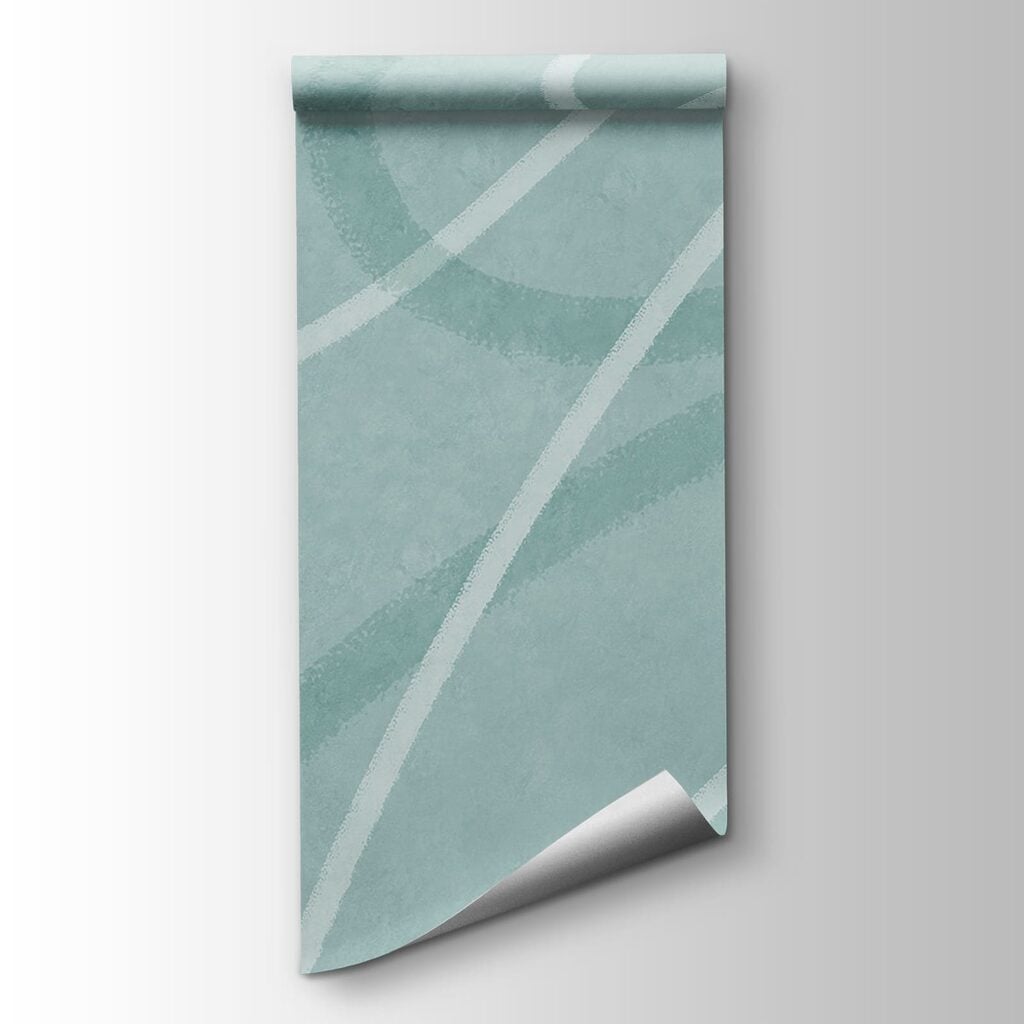 Abstract lines in soft blue hues